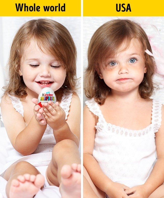 Cấm đồ chơi hình trứng Kinder Surprise