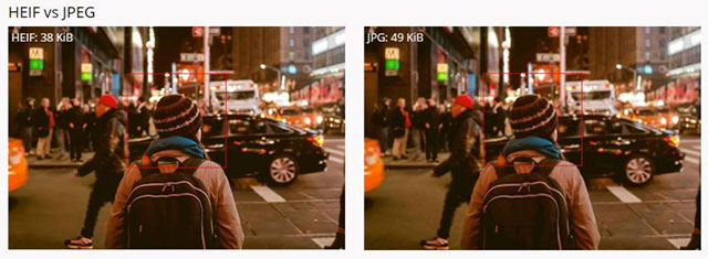 HEIF có nhiều lợi thế so với các định dạng ảnh khác