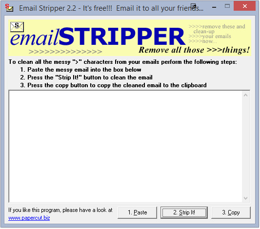 Ứng dụng giao tiếp Email Stripper