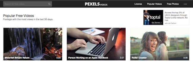 Trang tải video miễn phí Pexels