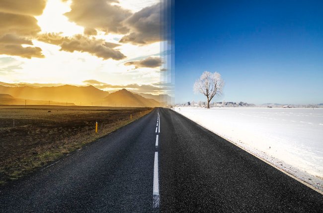 Mùa hè ở Iceland và mùa đông ở Đức