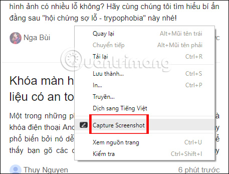 Chụp ảnh màn hình