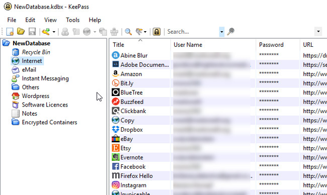 Ứng dụng KeePass