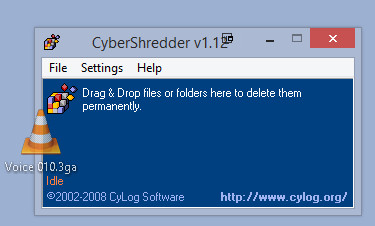 Ứng dụng CyberShredder