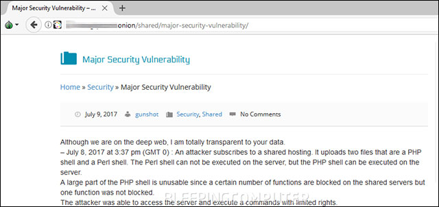 Gần một ngày sau Deep Hosting mới nhận ra và giải quyết vụ việc