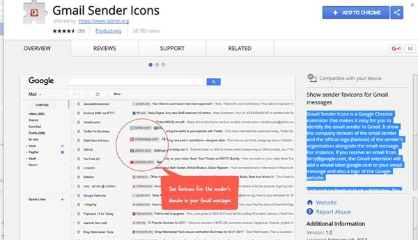 Tải Gmail Sender Icons
