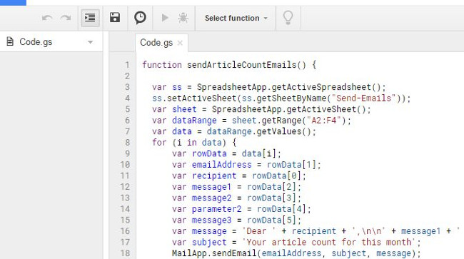 Cửa sổ Script editor 