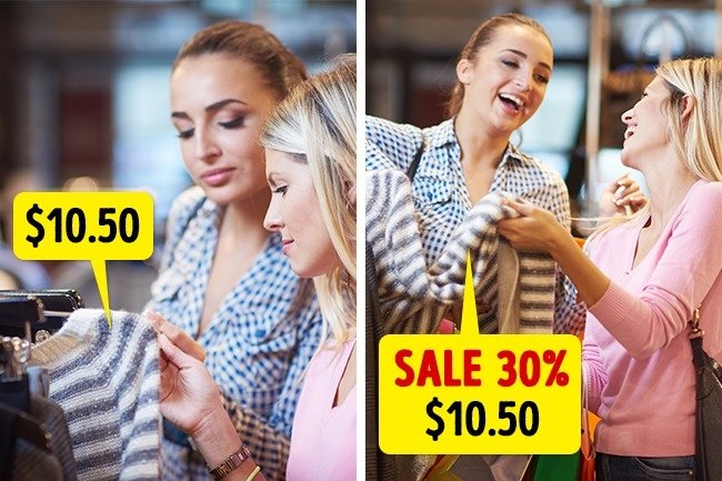 Giảm giá có lợi cho cửa hàng, chứ không phải khách hàng