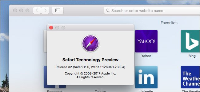 Safari Technology Preview