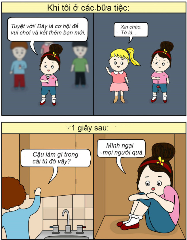 Khi đi đến các bữa tiệc