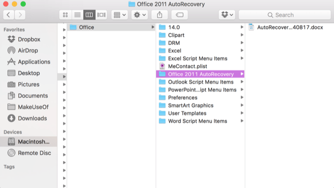 Mở thư mục lưu file Excel trên Mac