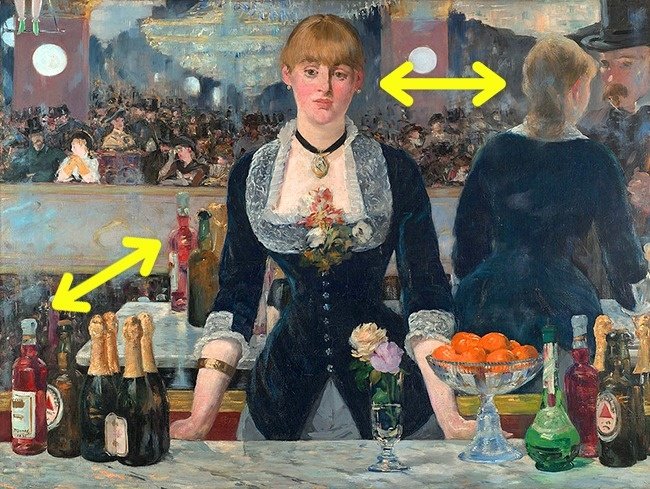 Bức họa "A Bar at the Folies-Bergere" của Édouard Manet