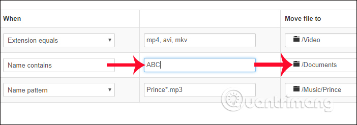 Thiết lập sắp xếp văn bản