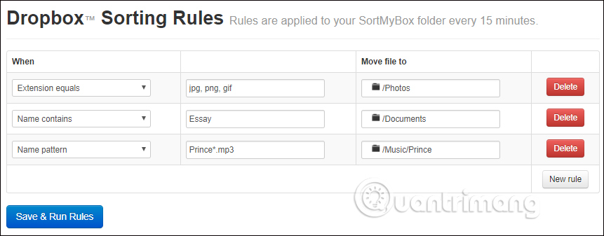 Giao diện Sort My Box