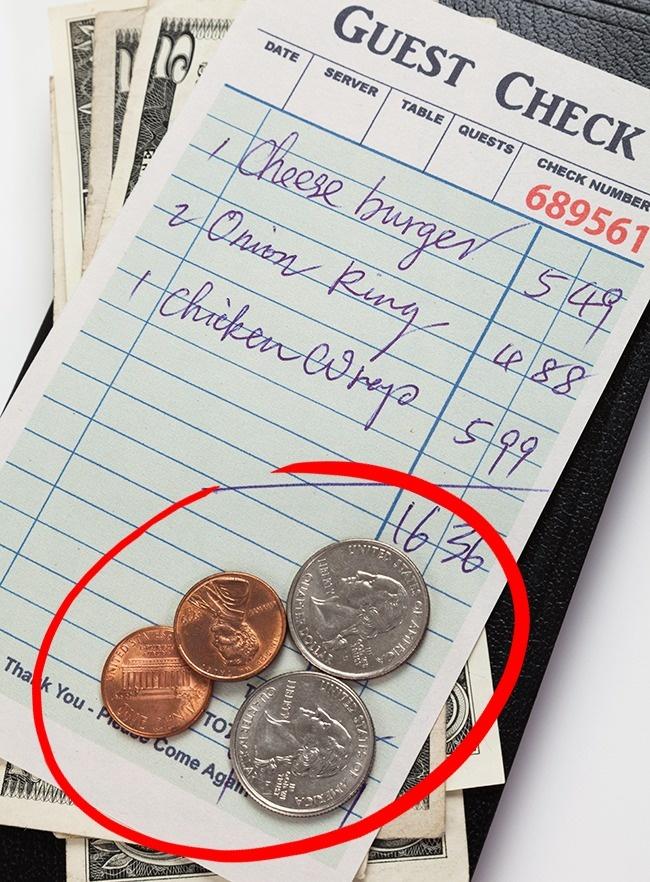 Thủ thuật với tiền thừa, tiền lẻ