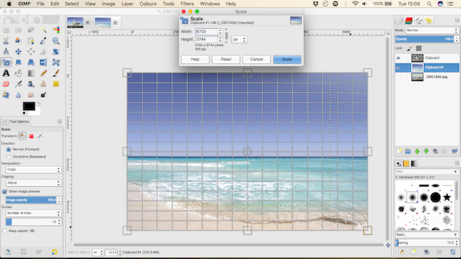 Chọn Scale để chỉnh sửa lại kích thước