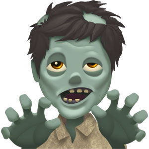 Biểu tượng emoji zombie