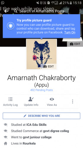 Bật chế độ Profile Picture Guard