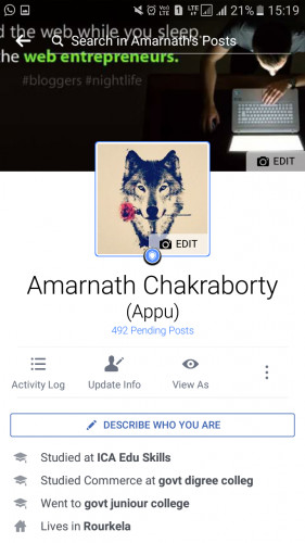 Ảnh đại diện Facebook đã được bảo vệ