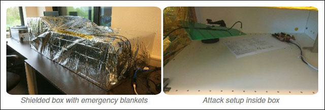 Đồ nghề được setup bên trong hộp phong kín 