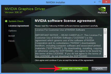 update driver card NVIDIA agree