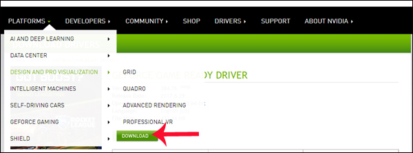 update driver card NVIDIA download