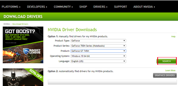 update driver card NVIDIA thong tin