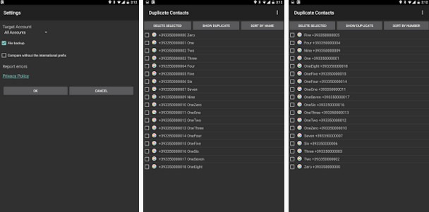 Ứng dụng Duplicate Contacts