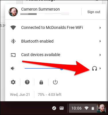 Nhấn chọn biểu tượng loa