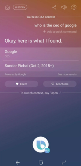 Điều khiển trợ lý ảo Bixby