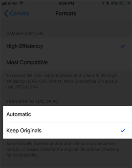 Chế độ định dạng file gốc