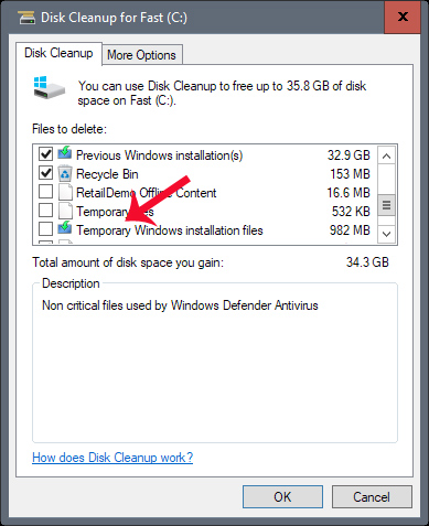 Báo lỗi 0x80073712 Windows 10 Creators