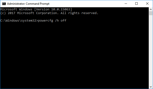 Nhập lệnh trong Administrator: Command Prompt