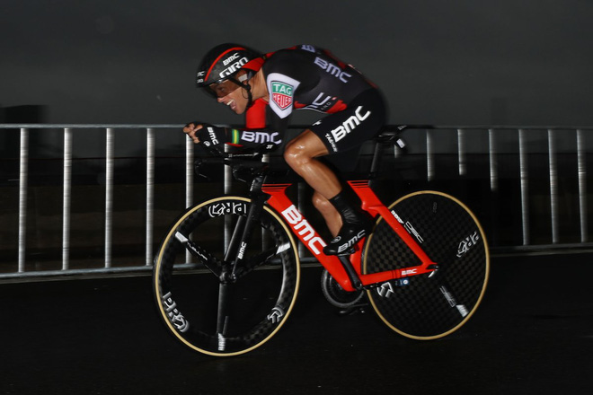 Vận động viên người Úc Richie Porte (BMC) và BMC Timemachine