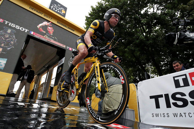 Tay đua người Pháp Thomas Voeckler (Direct Energie) cùng chiếc BH Aerolight