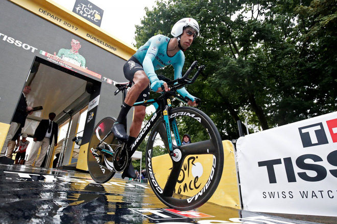 Fabio Aru (Astana Pro Team) hoàn thành chặng đua ở vị trí thứ 66.