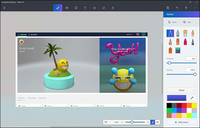 Paint 3D dù sao cũng không giống với Paint mà chúng ta vẫn quen thuộc