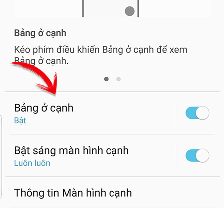 Nhấn chọn Bảng ở cạnh