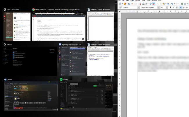 Hai chương trình song song trên một màn hình