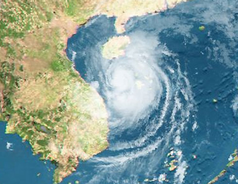 Bão Sơn Tinh (Sontinh) mạnh cấp 12, hình thành trên biển Đông vào tháng 10.2012