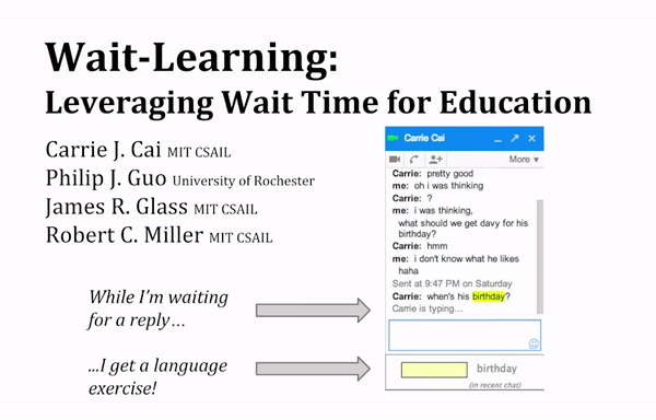 Dùng thời gian chờ đợi để học từ mới