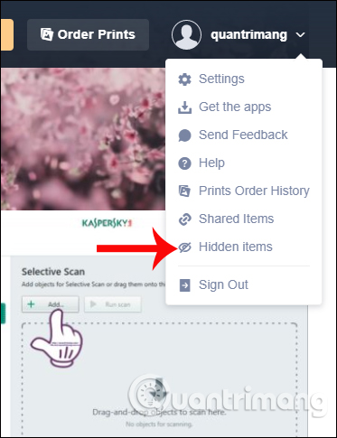 Mở thư mục hình ảnh ẩn trên Amazon Prime Photos