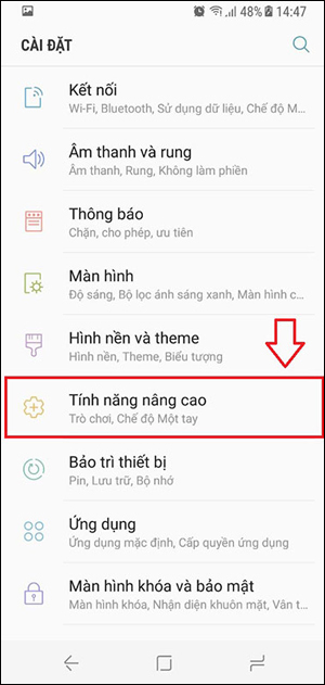 Tính năng nâng cao
