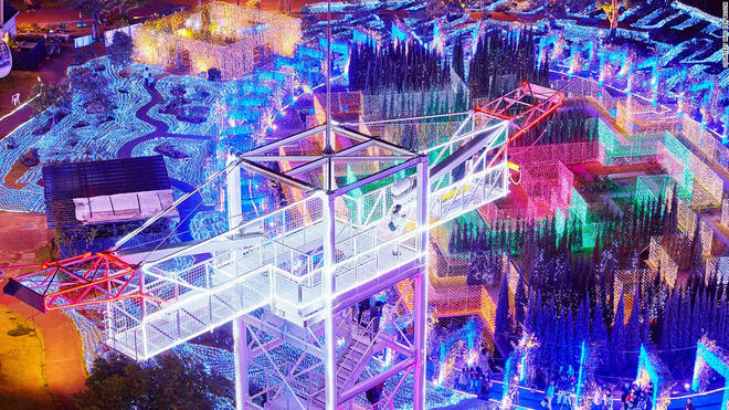 Màn biểu diễn ánh sáng vào mùa đông