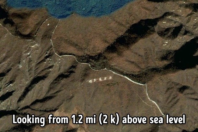 Vạn lý trường thành của Trung Quốc có thể quan sát từ không gian