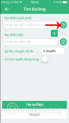 Sử dụng định vị vị trí