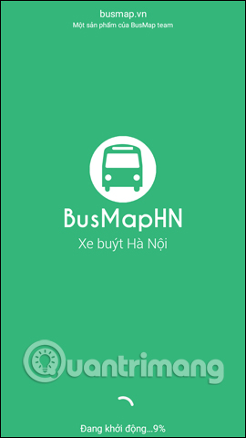 Khởi động ứng dụng BusMapHN