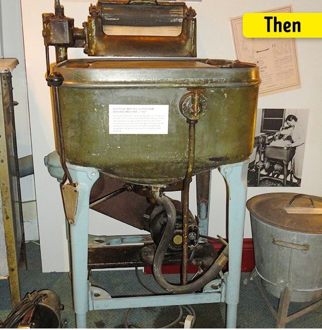 Máy giặt ngày trước