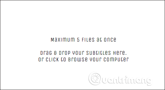 Tải file lên Free Online Subtitle Converter