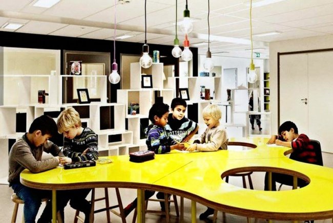 Ngôi trường không có tường ngăn cách ở Thụy Điển